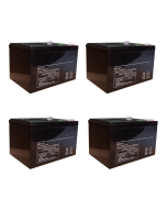 4 Batterie Cicliche per Veicoli Elettrici - Scooter - Biciclette - Monopattini  (48V ) - 12V  14Ah a Piombo Gel T2