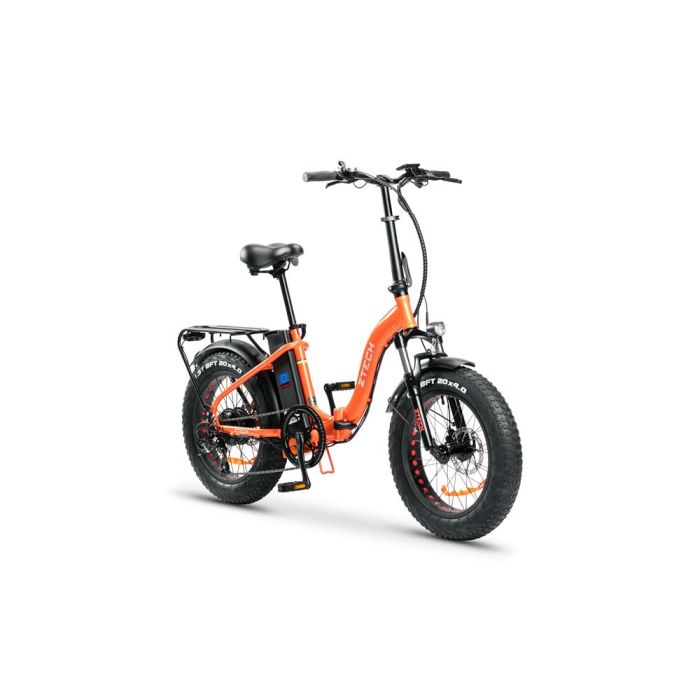 Bicicletta Elettrica Pieghevole Z-Tech ZT-89-D Folding Etna 2.0 250W(500W) 13Ah 48V Litio-Arancione