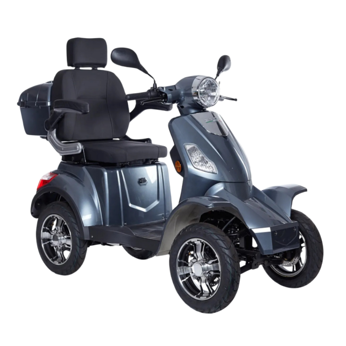 Scooter Elettrico Z-TECH ZT-19-M FASTER  4 Ruote per Disabili e Anziani Batteria Piombo -Grigio