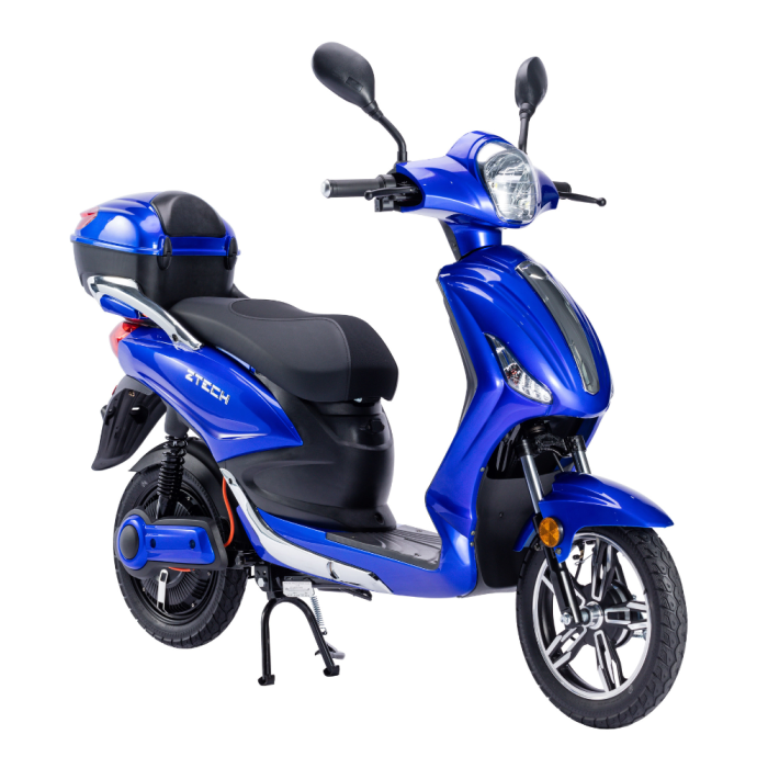 Bicicletta Elettrica Scooter Z-TECH ZT-09-TA NEW  250W 12 Ah 48V Batteria Piombo-Blu