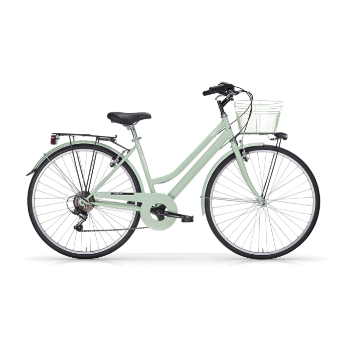 Bicicletta City Bike Trekking Donna MBM Touring W 28" 6V-Verde(Mint)