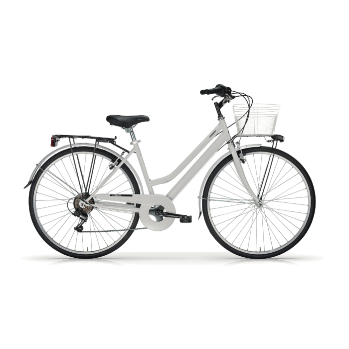 Bicicletta City Bike Trekking Donna MBM Touring W 28" 6V-Bianco(White)