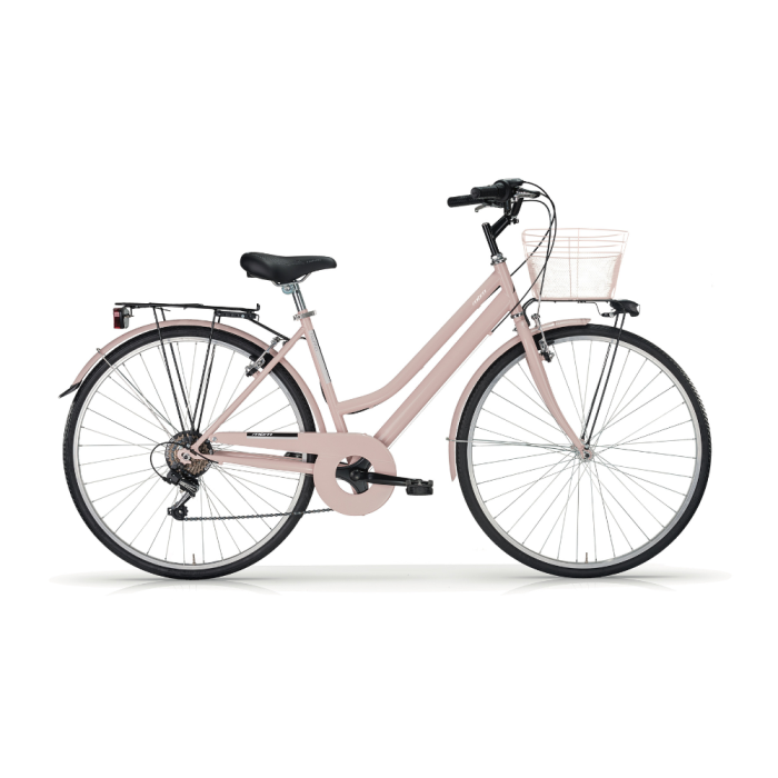 Bicicletta City Bike Trekking Donna MBM Touring W 28" 6V-Rosa(Nude)