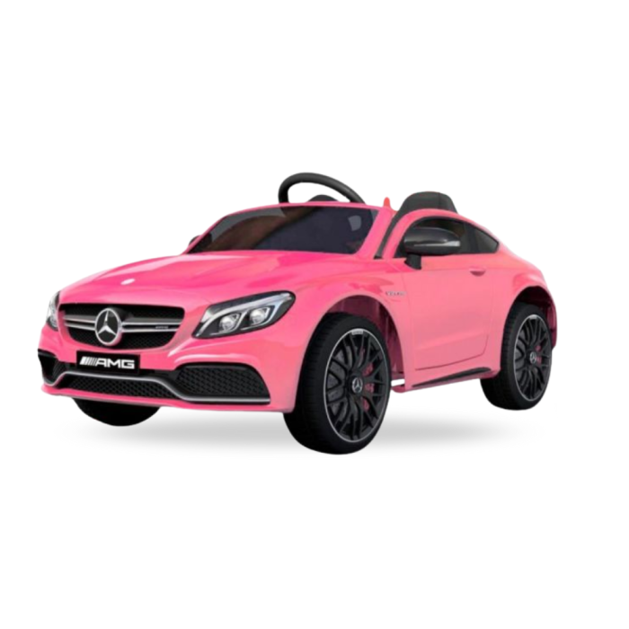 Auto Macchina Elettrica per Bambini Mercedes C63 AMG 12V -Rosa