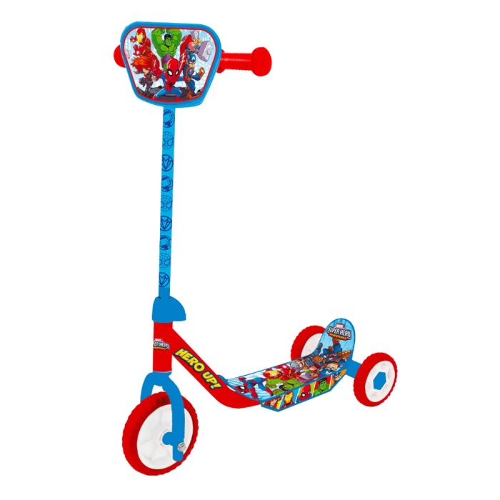 Monopattino per Bambini in Acciaio 3 Ruote Superhero