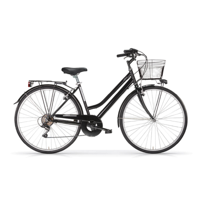 Bicicletta City Bike Trekking Donna MBM Touring W 28" 6V-Nero(Black)