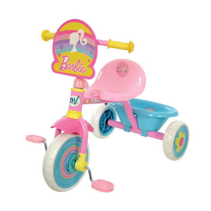 Triciclo a Pedali con Manico First Trike Disney BARBIE