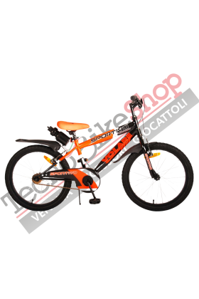 Bicicletta Bambino Movimento a Sfera Volare Sportivo 20" 1 Velocità-Arancione