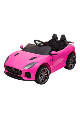 Auto Elettrica per Bambini Jaguar F-TYPE SVR 12V - Sedile in Pelle -Rosa