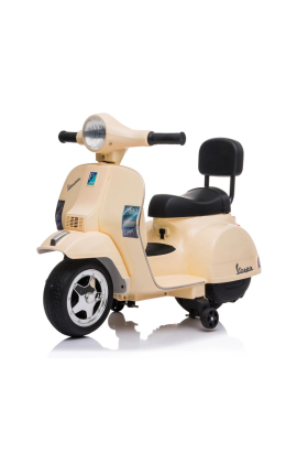 Moto Scooter Elettrico per Bambini Piaggio Mini Vespa PX Small  6V-Avorio