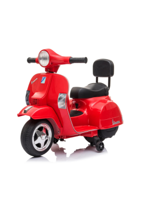 Moto Scooter Elettrico per Bambini Piaggio Mini Vespa PX Small  6V-Rosso