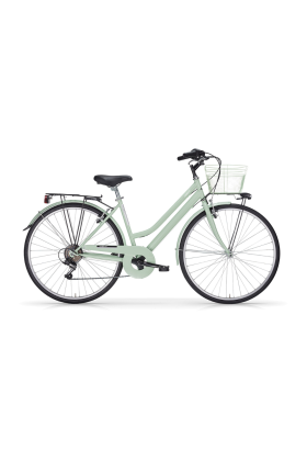 Bicicletta City Bike Trekking Donna MBM Touring W 28" 6V-Verde(Mint)