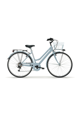 Bicicletta City Bike Trekking Donna MBM Touring W 28" 6V-Azzurro(Light Sky)
