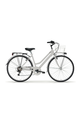 Bicicletta City Bike Trekking Donna MBM Touring W 28" 6V-Bianco(White)