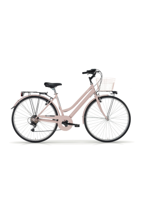 Bicicletta City Bike Trekking Donna MBM Touring W 28" 6V-Rosa(Nude)