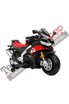 Moto Elettrica per Bambini Aprilia Racing RSV4 Small 12V-Nero
