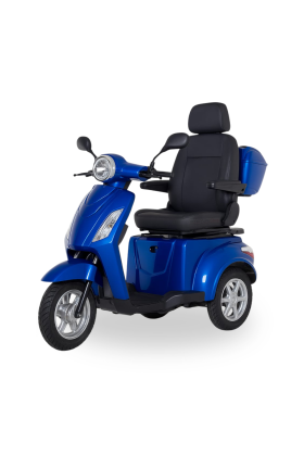 Z-TECH ZT-15-C Trilux Plus – Scooter Elettrico 3 Ruote per Anziani e Disabili-Blu