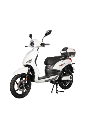 Scooter Elettrico BR-1 Sport 800W 20Ah 48V Batteria a Piombo - Immatricolabile-Bianco
