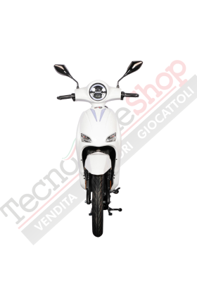 Scooter Elettrico BR-1 Sport 800W 20Ah 48V Batteria a Piombo - Immatricolabile-Bianco