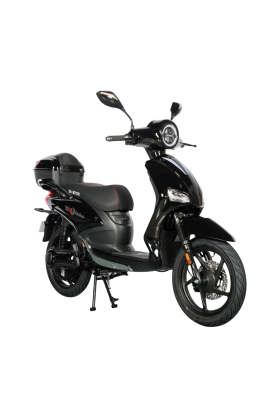 Scooter Elettrico BR-1 Sport 800W 20Ah 48V Batteria a Piombo - Immatricolabile- Nero Lucido
