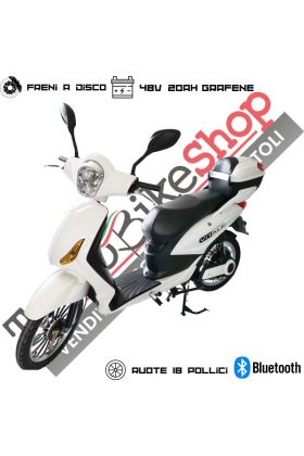 Scooter Elettrico Vitale SCT-001 500W  20Ah a Grafene (Uso Privato)-Bianco