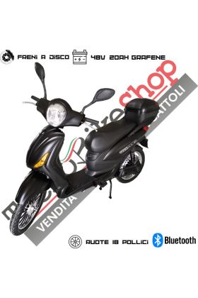 Scooter Elettrico Vitale SCT-001 500W  20Ah a Grafene (Uso Privato)-Nero Matt