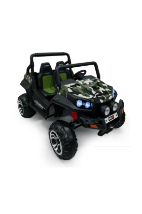 Auto Elettrica per Bambini 4x4 Polar 24V -Verde Mimetico