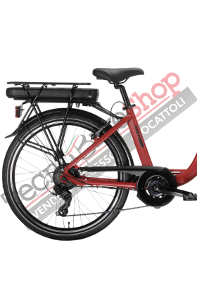 Bicicletta Elettrica A Pedalata Assistita MBM Rhea 28"-Rosso Opaco