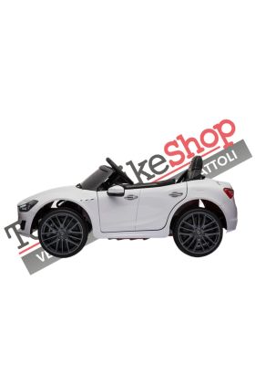 Auto Elettrica Per Bambini MASERATI GHIBLI 12V-Bianco
