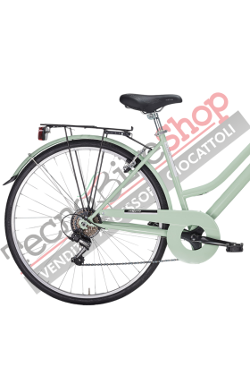 Bicicletta City Bike Trekking Donna MBM Touring W 28" 6V-Verde(Mint)