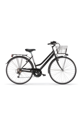 Bicicletta City Bike Trekking Donna MBM Touring W 28" 6V-Nero(Black)