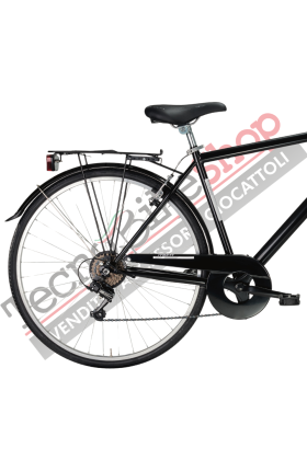 Bicicletta City Bike Trekking Uomo MBM Touring M 28" 6V-Nero(Black)