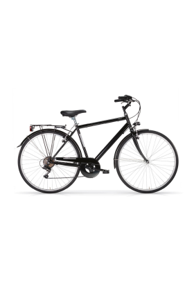 Bicicletta City Bike Trekking Uomo MBM Touring M 28" 6V-Nero(Black)