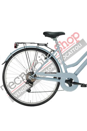 Bicicletta City Bike Trekking Donna MBM Touring W 28" 6V-Azzurro(Light Sky)