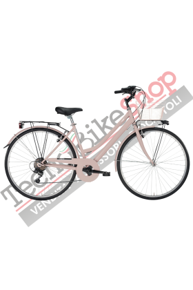 Bicicletta City Bike Trekking Donna MBM Touring W 28" 6V-Rosa(Nude)