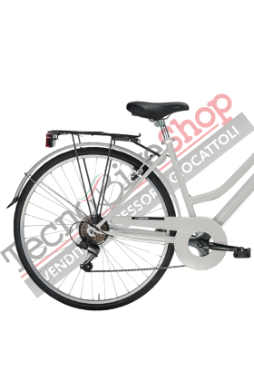 Bicicletta City Bike Trekking Donna MBM Touring W 28" 6V-Bianco(White)