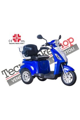 Scooter Z-TECH ZT-15-D "TRILUX PLUS" 3 RUOTE Differenziale per Disabili e Anziani -Blu