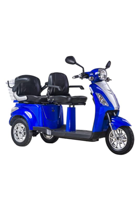 Scooter Z-TECH ZT-18 "TRILUX PLUS" 3 RUOTE 2 Posti Differenziale Anziani-Blu