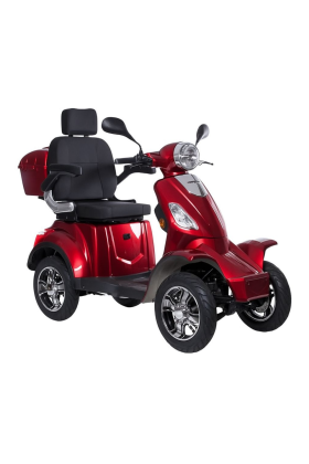 Scooter Elettrico Z-TECH ZT-19-M FASTER 4 Ruote per Disabili e Anziani Batteria Piombo -Rosso