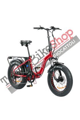 Bicicletta Elettrica Pieghevole Z-Tech ZT-89-D Folding Etna 2.0 250W(500W) 13Ah 48V Litio-Rosso